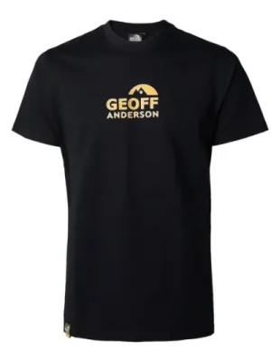 Tričko Geoff Anderson Organic Tee black, orange logo Velikost: XXXL Horká Nabídka