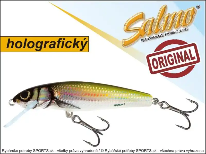 Levný Salmo rybářské woblery Minnow M6F barva HBL