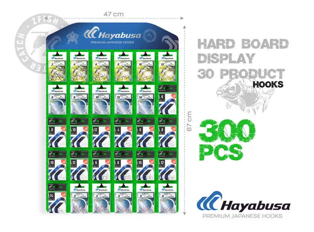 Hayabusa Akční Set Háčků + Prodejní Tablo Zdarma! Aktuální