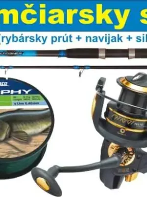 Vysoce Kvalitní Akční set na lov sumce - Prut s navijákem a silon