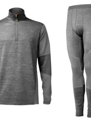 Geoff Anderson WizWool 210 pulover + termokalhoty šedé Velikost: XXXL Výhodná Nabídka