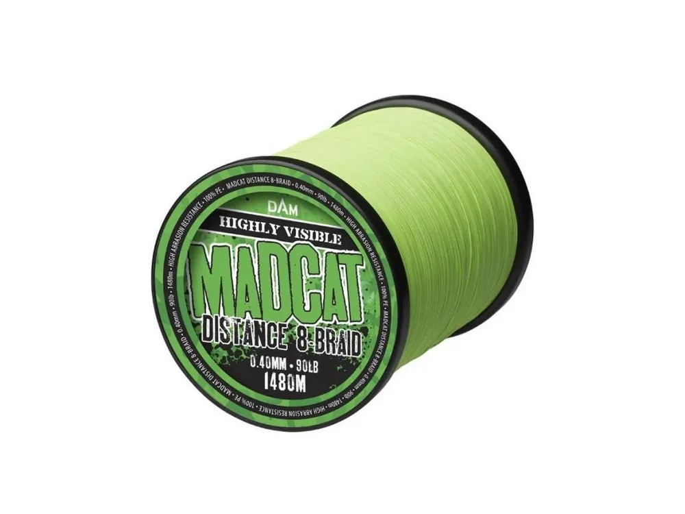Šňůra sumcová MADCAT DISTANCE 8-BRAID / 100LB / 0.45MM Horká Nabídka