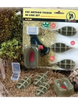 Akční Cena Extra Carp Method Feeder Set 20,30,40g + formička