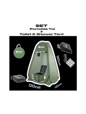 SET - Portable Toi + Toilet & Shower Tent Omezená Nabídka