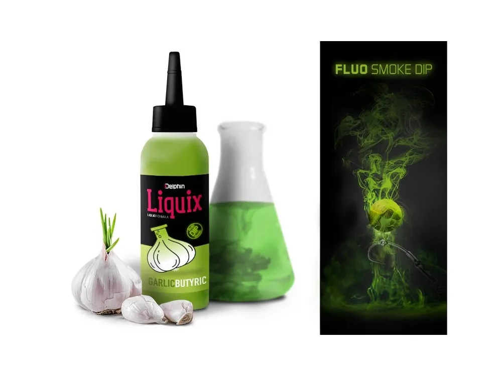 Hit Sezóny Fluo dip D SNAX LiquiX /100ml Česnek-Butyric