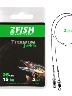 Nízká Cena ZFISH Lanko Titanium Leader - 2ks, 15cm/7Kg