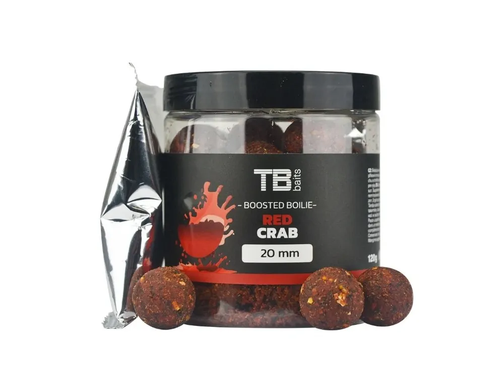 TB Baits Boosterované Boilie Red Crab 24mm/120g Cenová Bomba