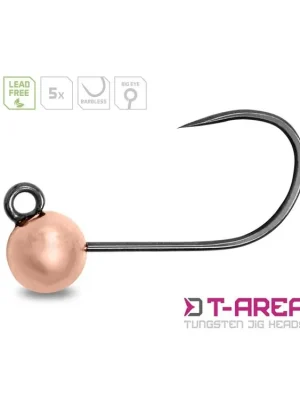 Wolframový jig Delphin T-AREA BL/5ks měděný/4,6mm/0,9g/#6 Časově Omezené