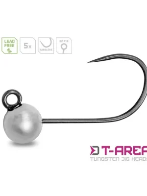 Wolframový jig Delphin T-AREA BL/5ks stříbrný/5,5mm/1,5g/#4 Horká Nabídka