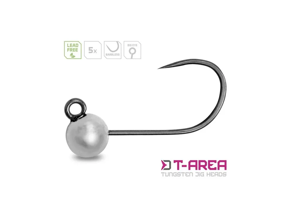 Nejlepší Volba Wolframový jig Delphin T-AREA BL/5ks stříbrný/4,6mm/0,9g/#6