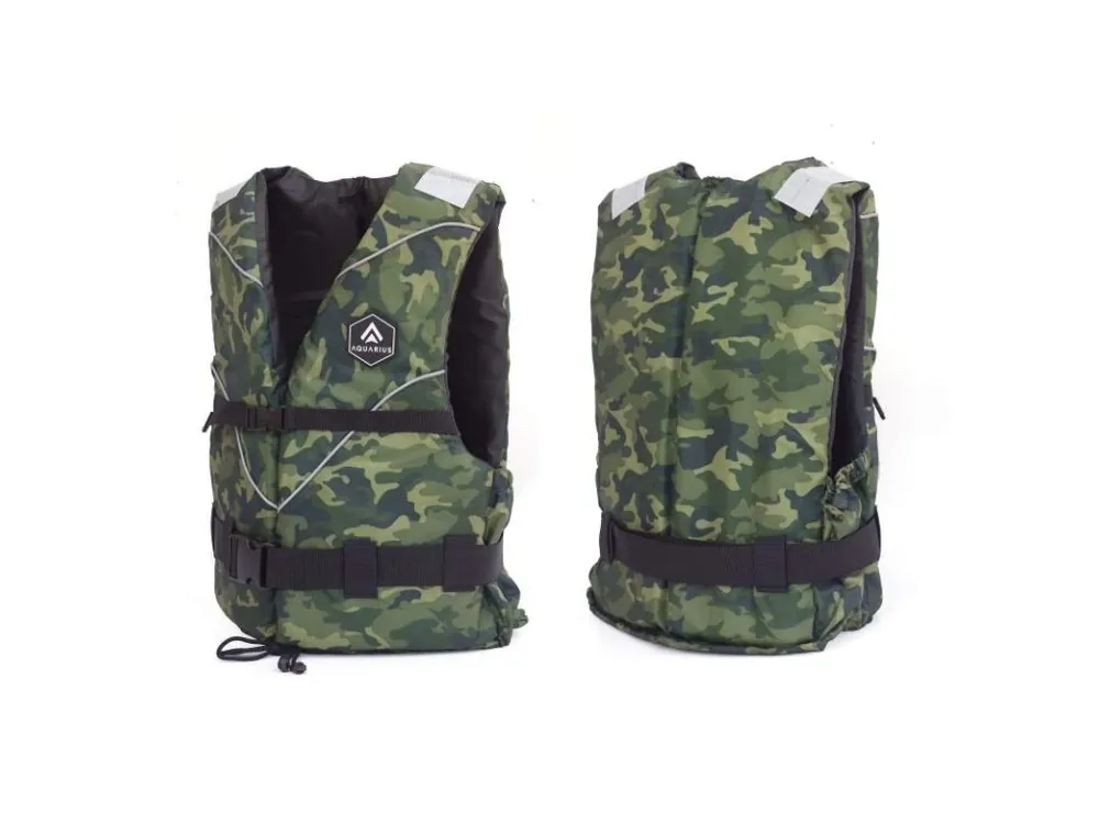 Značkový Záchranná vesta Aquarius CAMO MILITARY L-XL