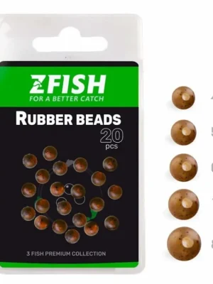 Akce ZFISH Gumové korálky Rubber Beads 20ks, 6mm