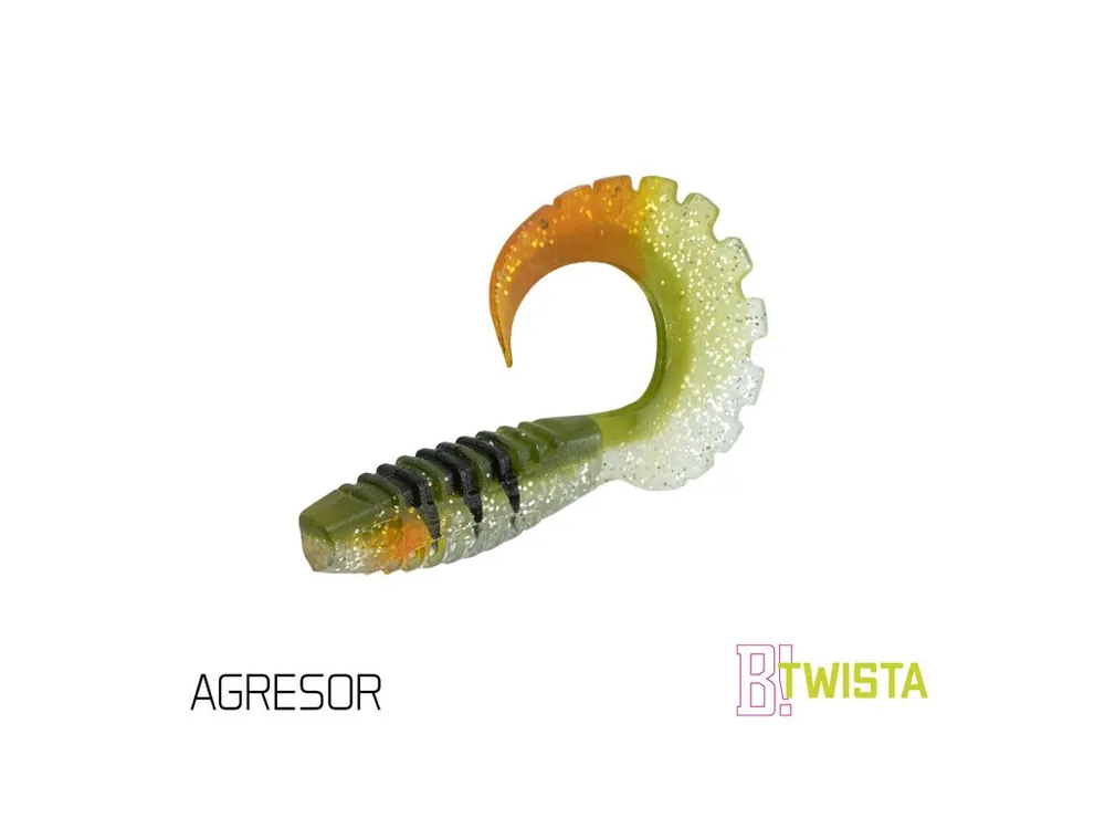 Umělá nástraha Delphin TWISTA UVs /8cm/AGRESOR Cenově Výhodný