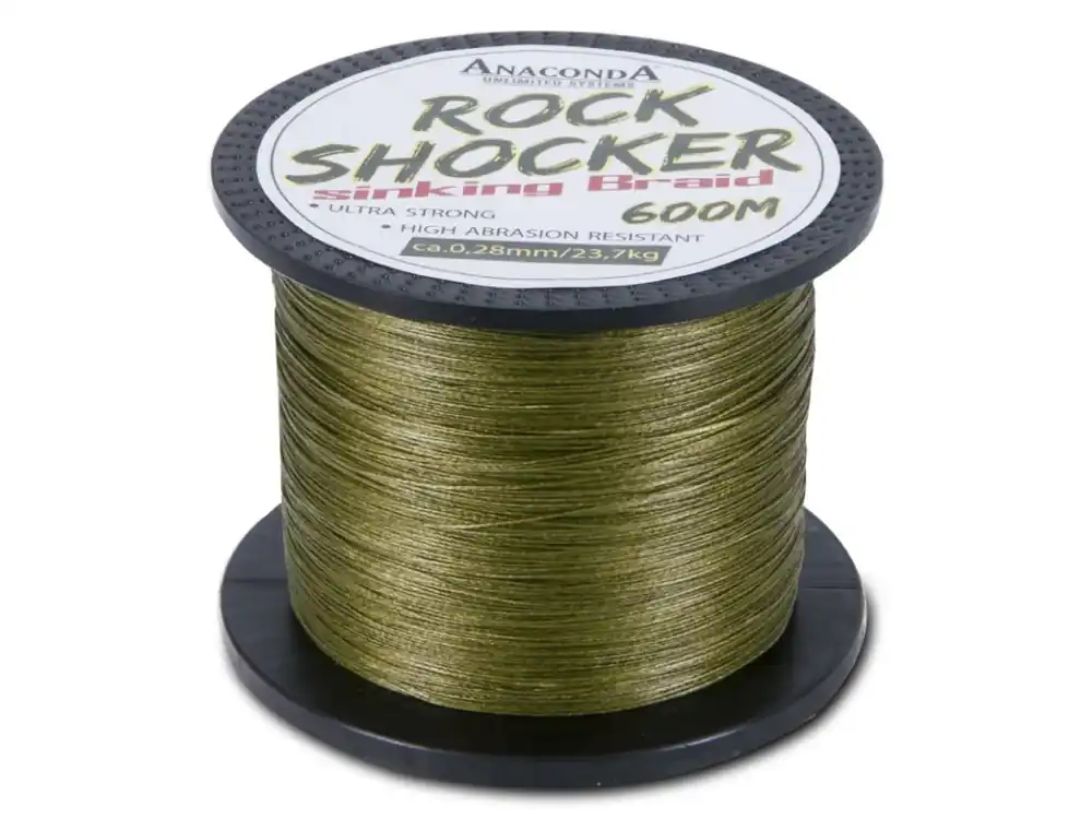 Autentický Anaconda pletená šňůra Rockshocker 600m